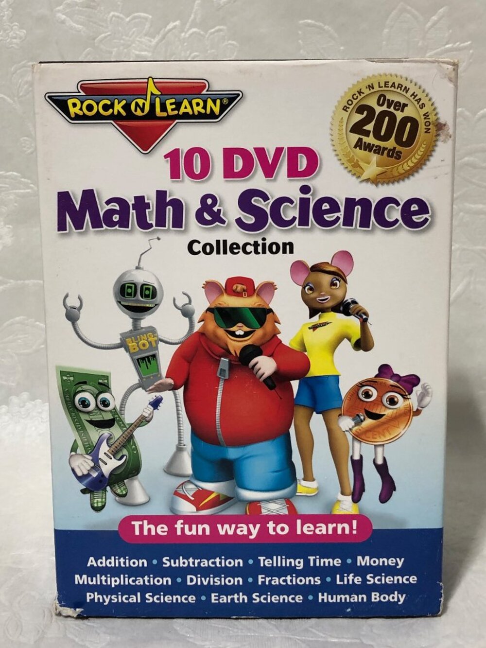 Rock 'N Learn Math & Science Collection 10 DVD set Homeschool Educational Time